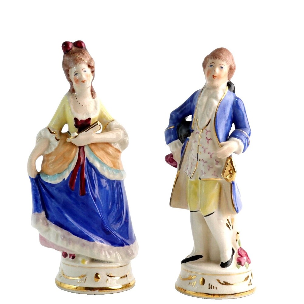 Vintage Coventry Porcelain Figurines Colonial USA 5012A & 5013A 7 ''